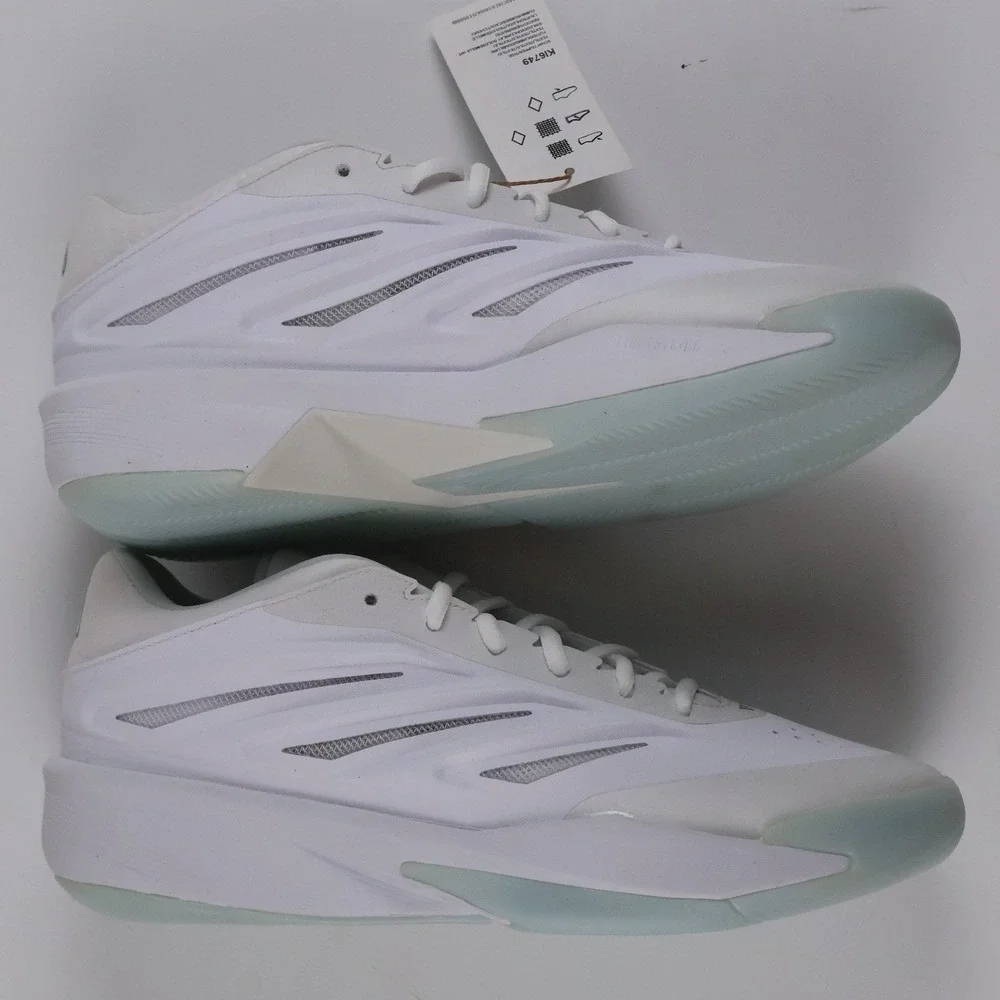 Adidas Basketball Shoes Crazy Energy White Silver 7 Mens 8 Womens NWT 130 MSRP